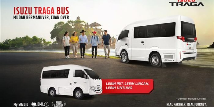 Isuzu TRAGA Bus, Mudah Bermanuver Cuan Over